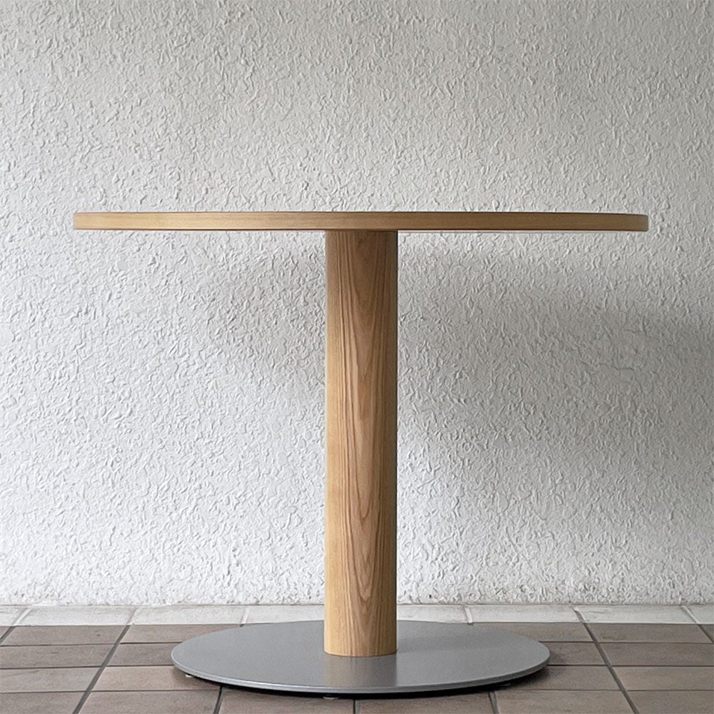 カンディハウス CONDE HOUSE コタン KOTAN ラウンド ダイニングテーブル タモ材 φ90cm 深澤直人スーパーノーマル 定価216,700円 ◇