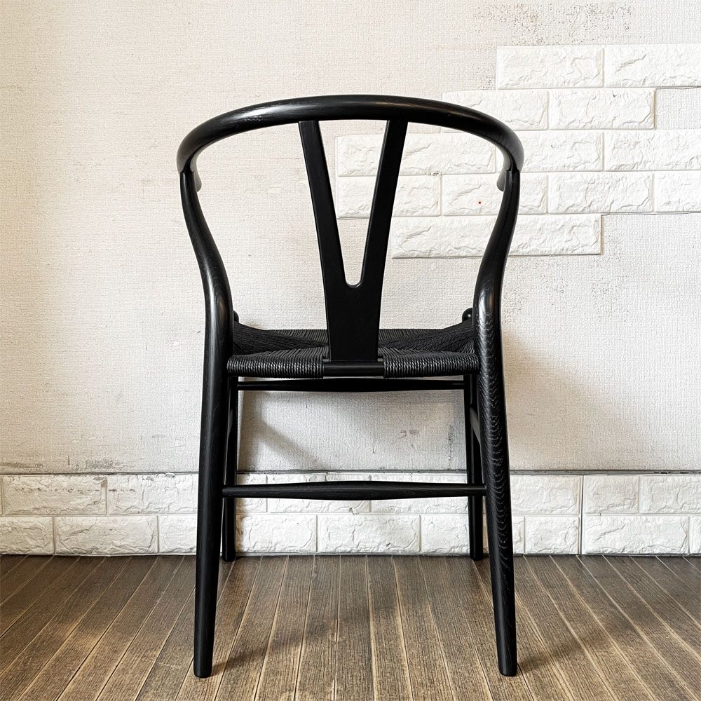 カールハンセン＆サン Carl Hansen & Son CH24 Low Yチェア オーク材 ブラックラッカー×ブラックペーパーコード ハンス・J・ウェグナー デンマーク 北欧家具  定価￥199,100- ◎