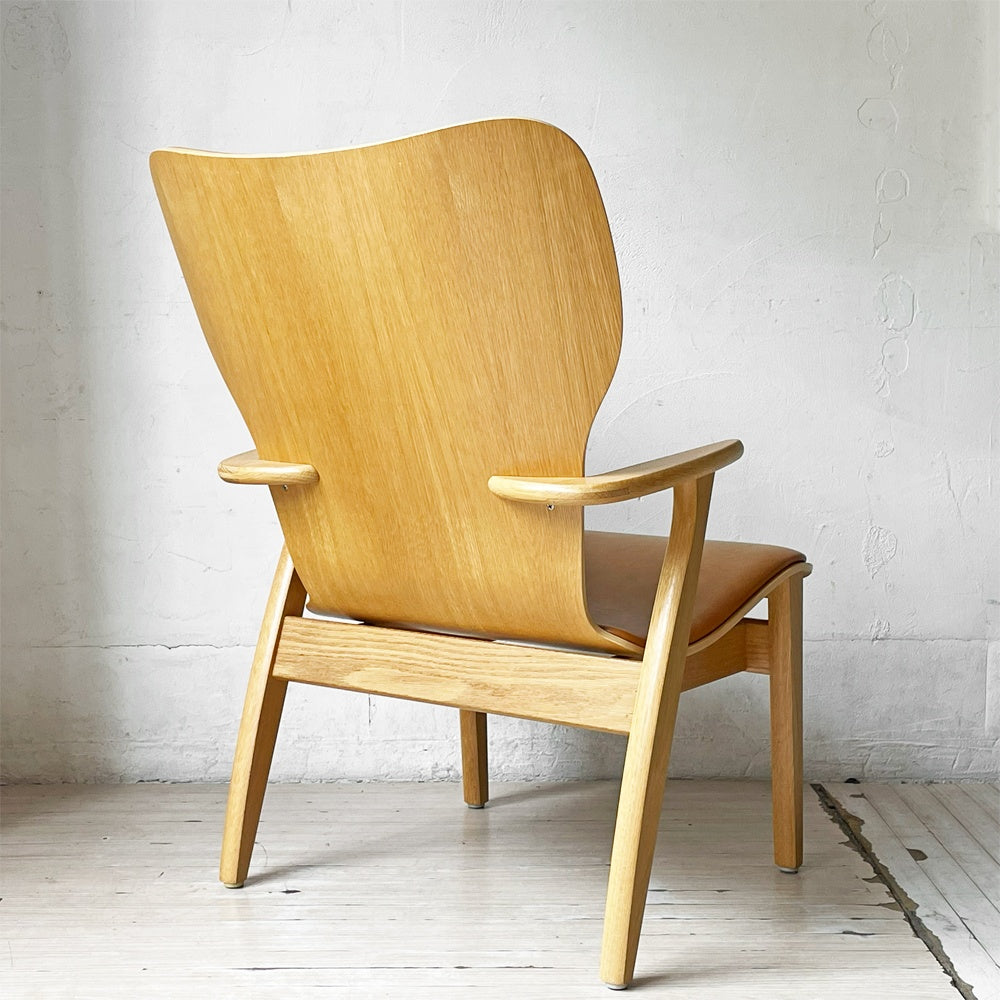 アルテック artek ドムス ラウンジチェア Domu Lounge Chair アームチェア オーク材 革張り スコープ SCOPE別注 イルマリ・タピオヴァーラ 北欧 フィンランド ★