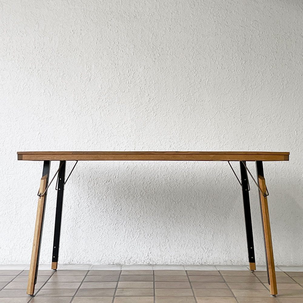 クラッシュゲート CRASH GATE イージーライフ EASY LIFE ミース MEATH ダイニングテーブル No.6脚 W135cm オーク材 参考価格10,6700円 ◇