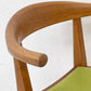 ウッドユーライクカンパニー WOOD YOU LIKE COMPANY アイチェア AI CHAIR アームチェア チェリー無垢材 ファブリック張替え済み ライトグリーン A ●