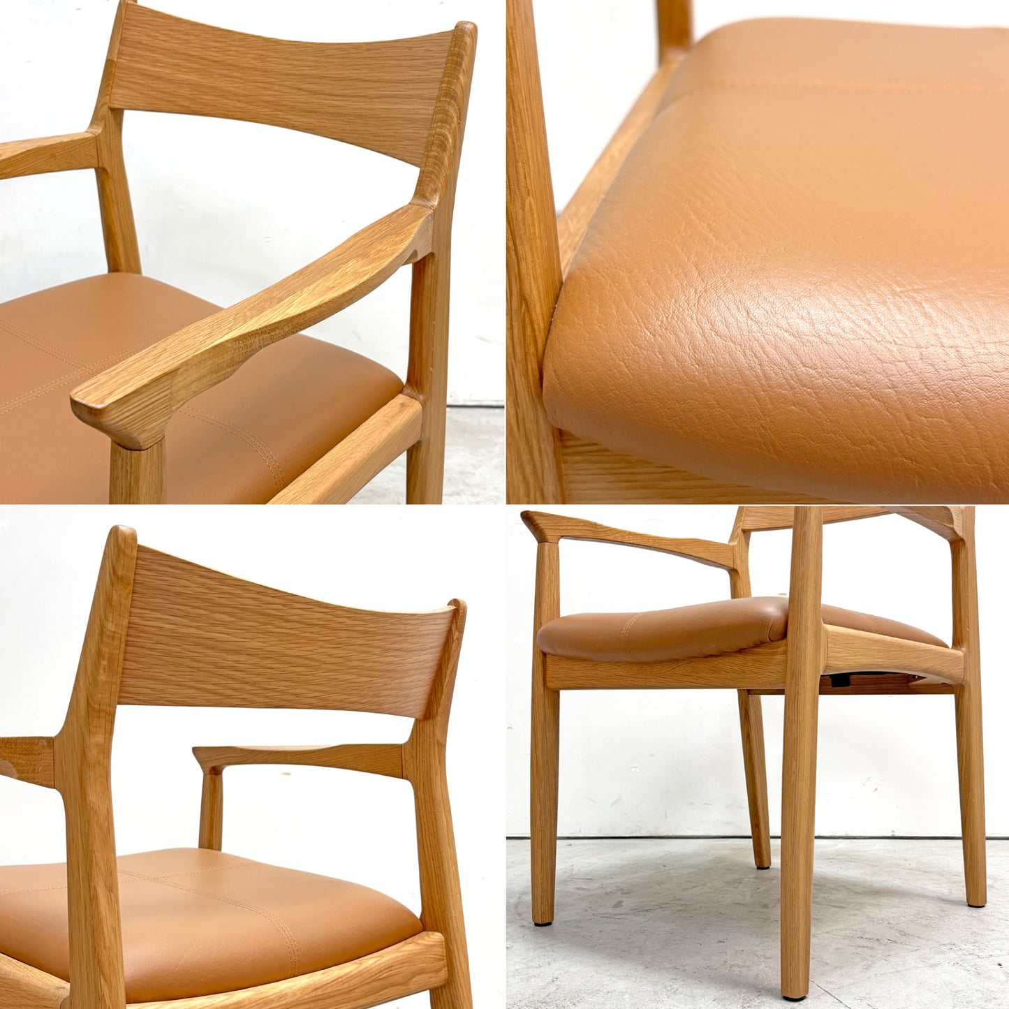 ノーウェアライクホーム NOWHERE LIKE HOME オーウェン OWEN ダイニングアームチェア Dining Arm Chair オーク材 PVCレザー ●