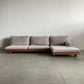 マスターウォール MASTERWAL デニッシュ ソファ DANISH SOFA 3シーター180 + ワンアームカウチ セット ウォールナット無垢材 参考価格約77.5万円 〓