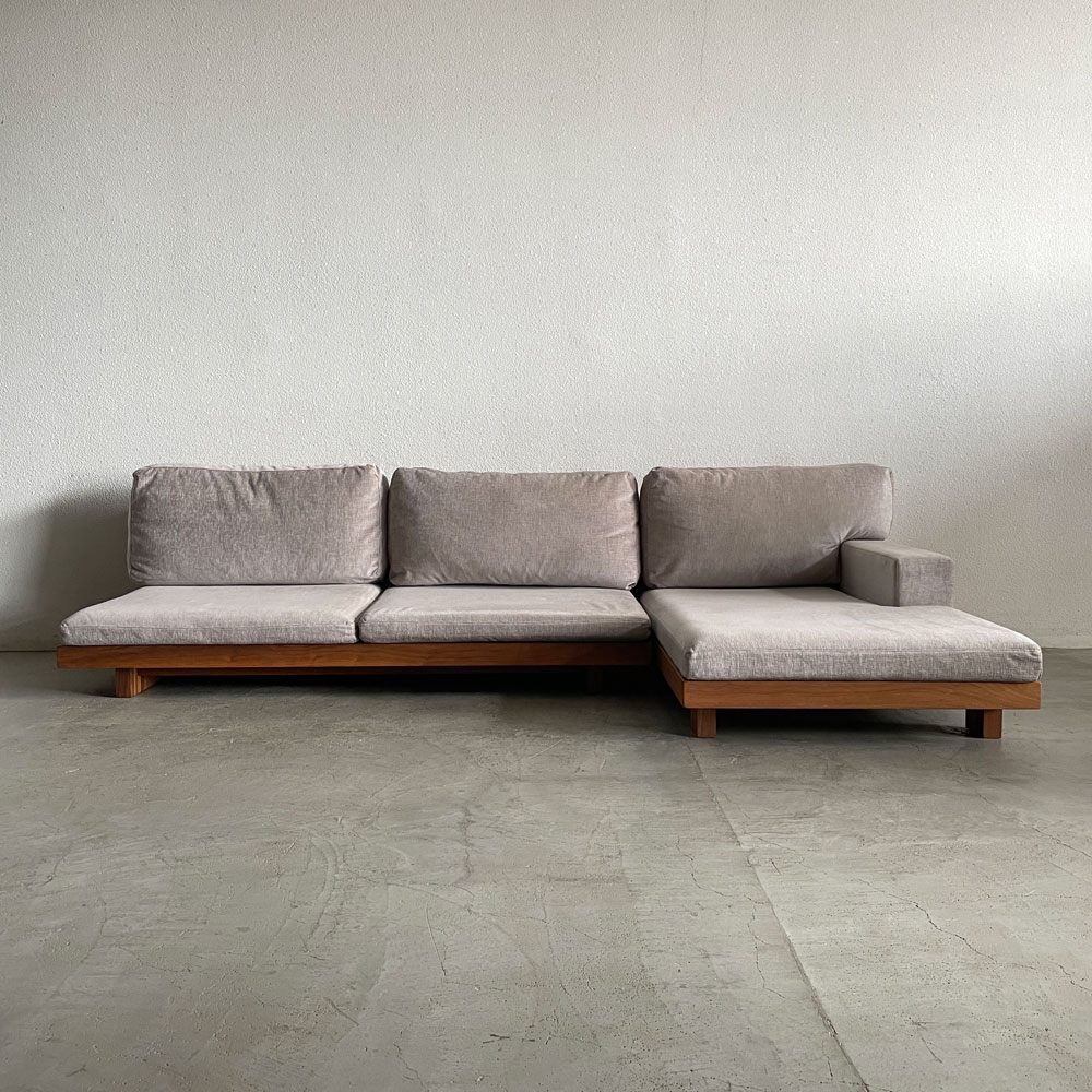 マスターウォール MASTERWAL デニッシュ ソファ DANISH SOFA 3シーター180 + ワンアームカウチ セット ウォールナット無垢材 参考価格約77.5万円 〓