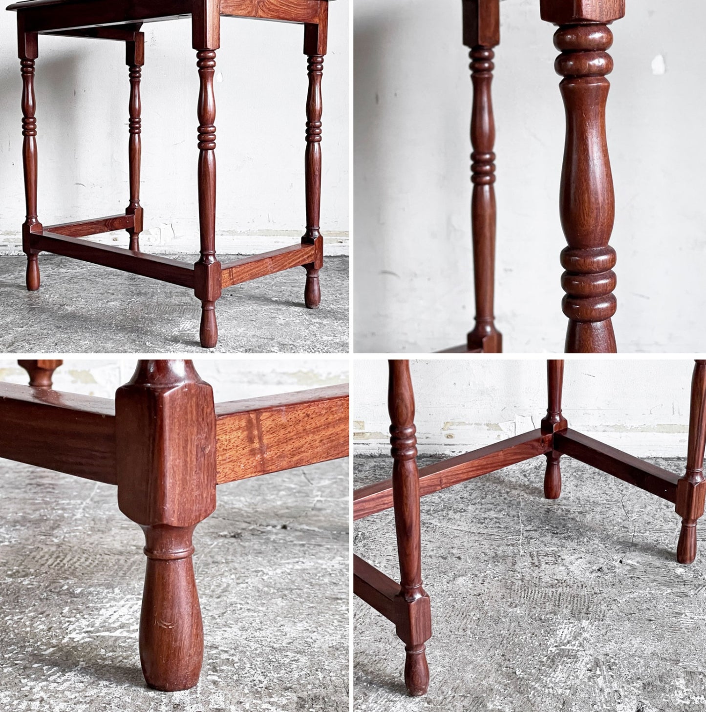 クラシカルデザイン Classical Design サイドテーブル シーシャムウッド 象嵌 ■