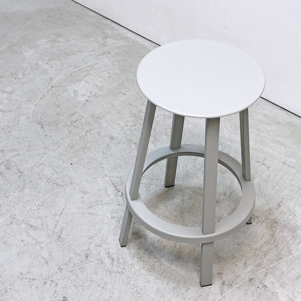 ヘイ HAY リボルバー バースツール ロー REVOLVER BAR STOOL LOW H65cm スカイグレー 回転式座面 レオン・ランズメイヤー デンマーク 定価¥51,700- B ●