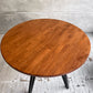 かなでもの KANADEMONO ザ・カフェテーブル THE CAFE TABLE Black Steel 4pin ラウンド Φ90cm ラバーウッド天板 ♪