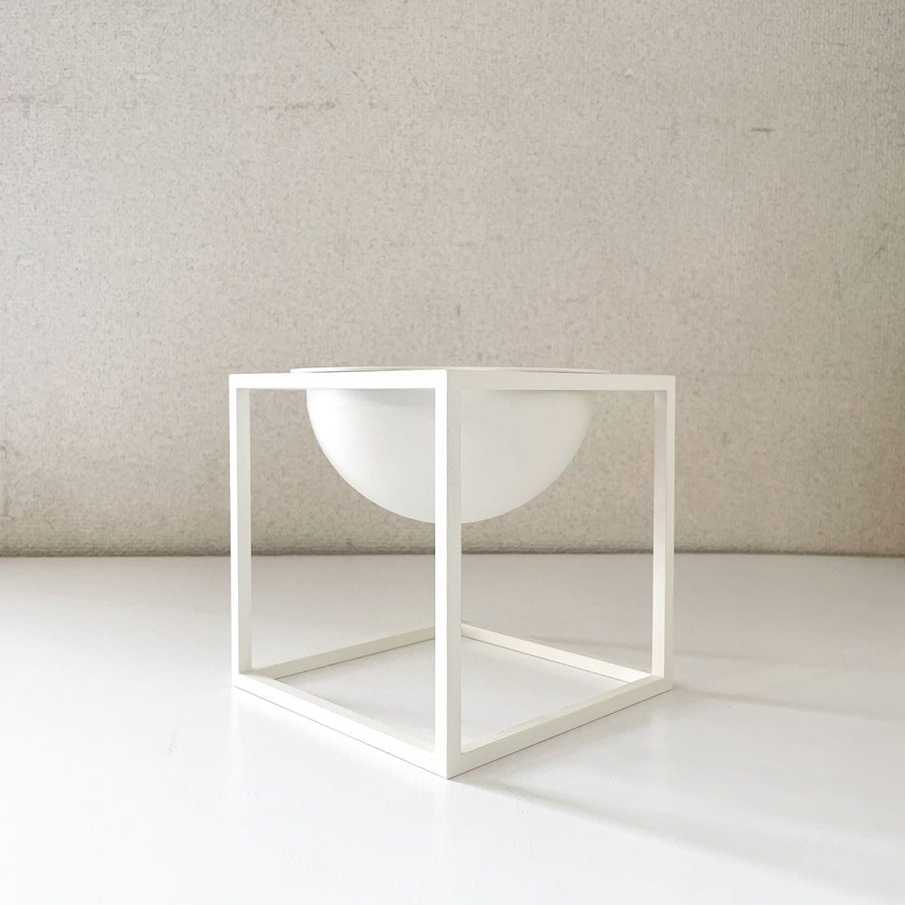 オドーコペンハーゲン Audo Copenhagen クブス Kubus ボウル スモール 14×14cm ホワイト フラワーポット 小物入れ 参考価格￥31,780- ◎
