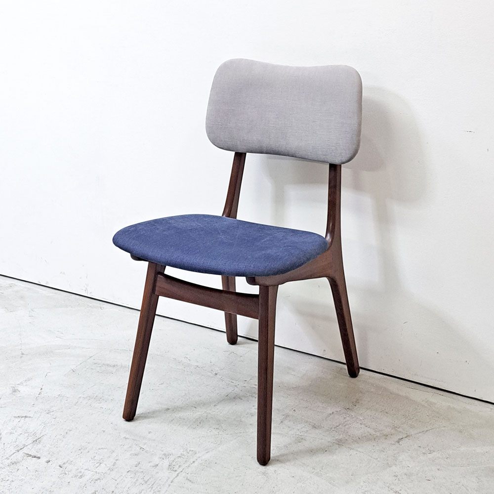 ボルティンゲ・ストールファブリック Boltinge Stolefabrik model.74 ダイニングチェア チーク材 ファブリック デンマーク 北欧ビンテージ ●