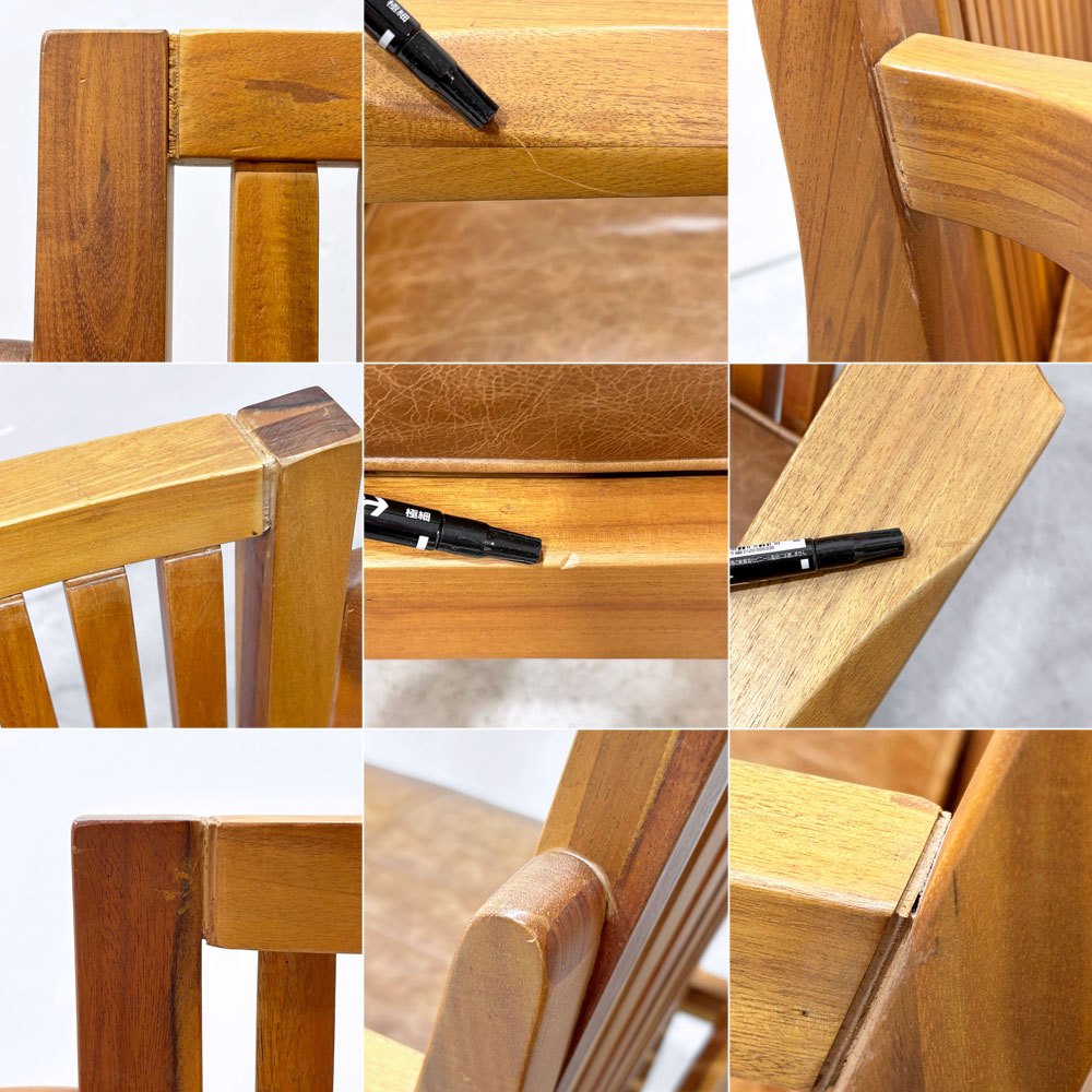 ダブルティー WTW アペルト チェア APERTO CHAIR NT アームチェア ラウンジチェア 1Pソファ レザー ブラウン  西海岸 ウエストコースト ●