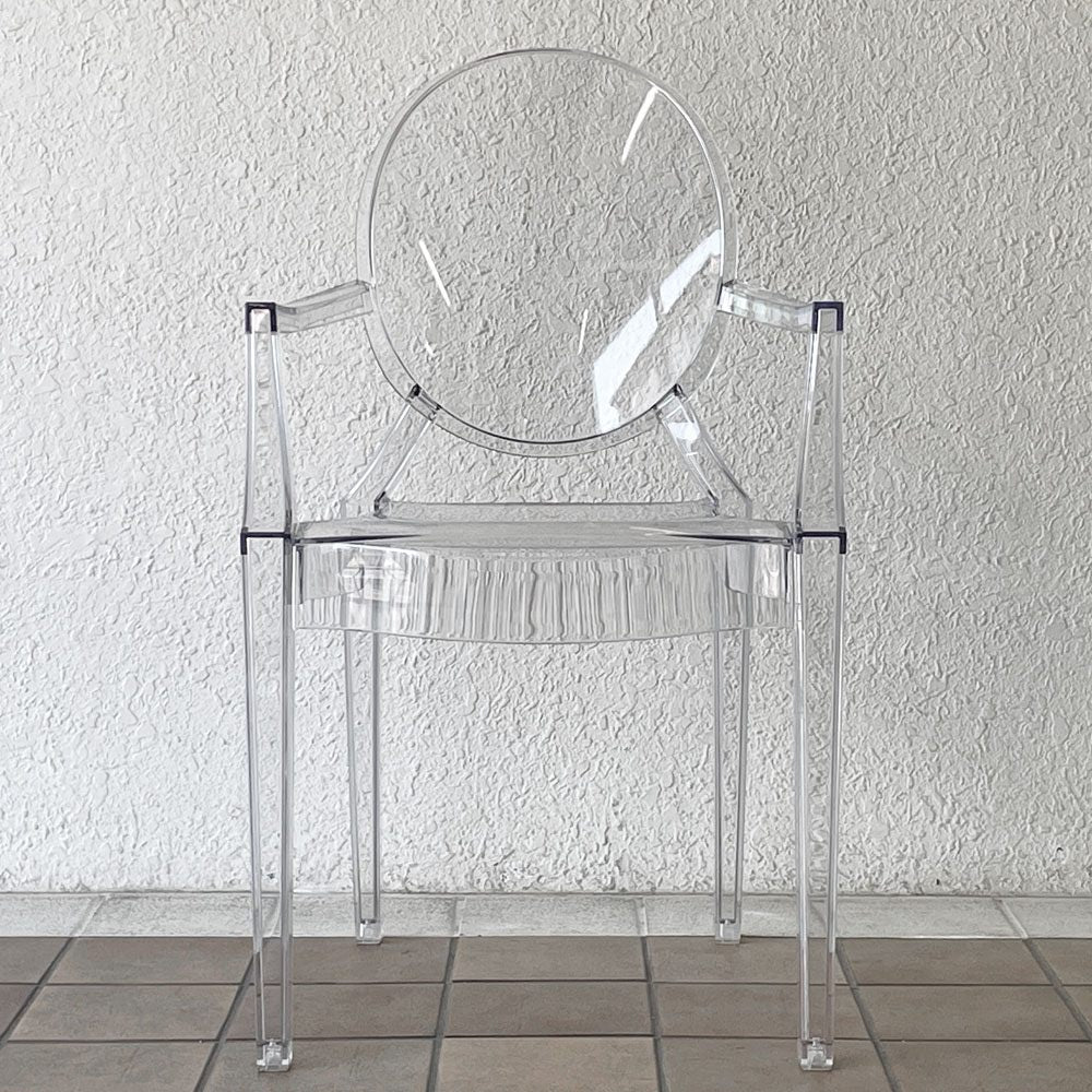 カルテル Kartell ルイゴースト LouisGhost アームチェア クリスタル スタッキング フィリップ・スタルク Philippe Starck イタリア ◇