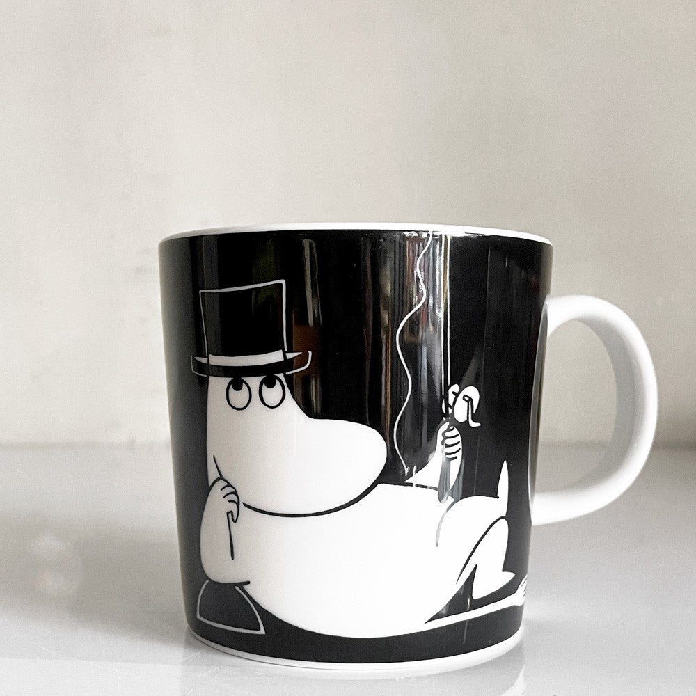 アラビア ARABIA ムーミンマグ MOOMIN ムーミンパパ ブラック 1999-2013年 廃番 フィンランド 北欧食器 ■