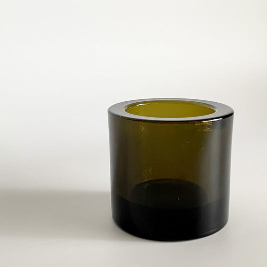 イッタラ iittala マリメッコ marimekko キビ kivi キャンドルホルダー オリーブ 60mm ガラス ヘイッキ・オルヴォラ フィンランド 北欧雑貨 箱付 ■