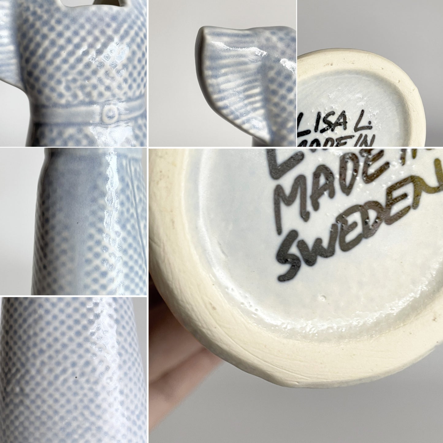 リサラーソン Lisa Larson ワードローブ Wardrobe ベースドレス Vases Dress フラワーベース 花瓶 オブジェ 置物 陶器 スウェーデン 北欧雑貨 ■