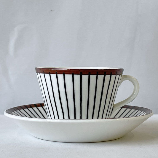 グスタフスベリ GUSTVSBERG スピサリブ SPISA RIBB コーヒーカップ＆ソーサー ビンテージ スウェーデン A ◇
