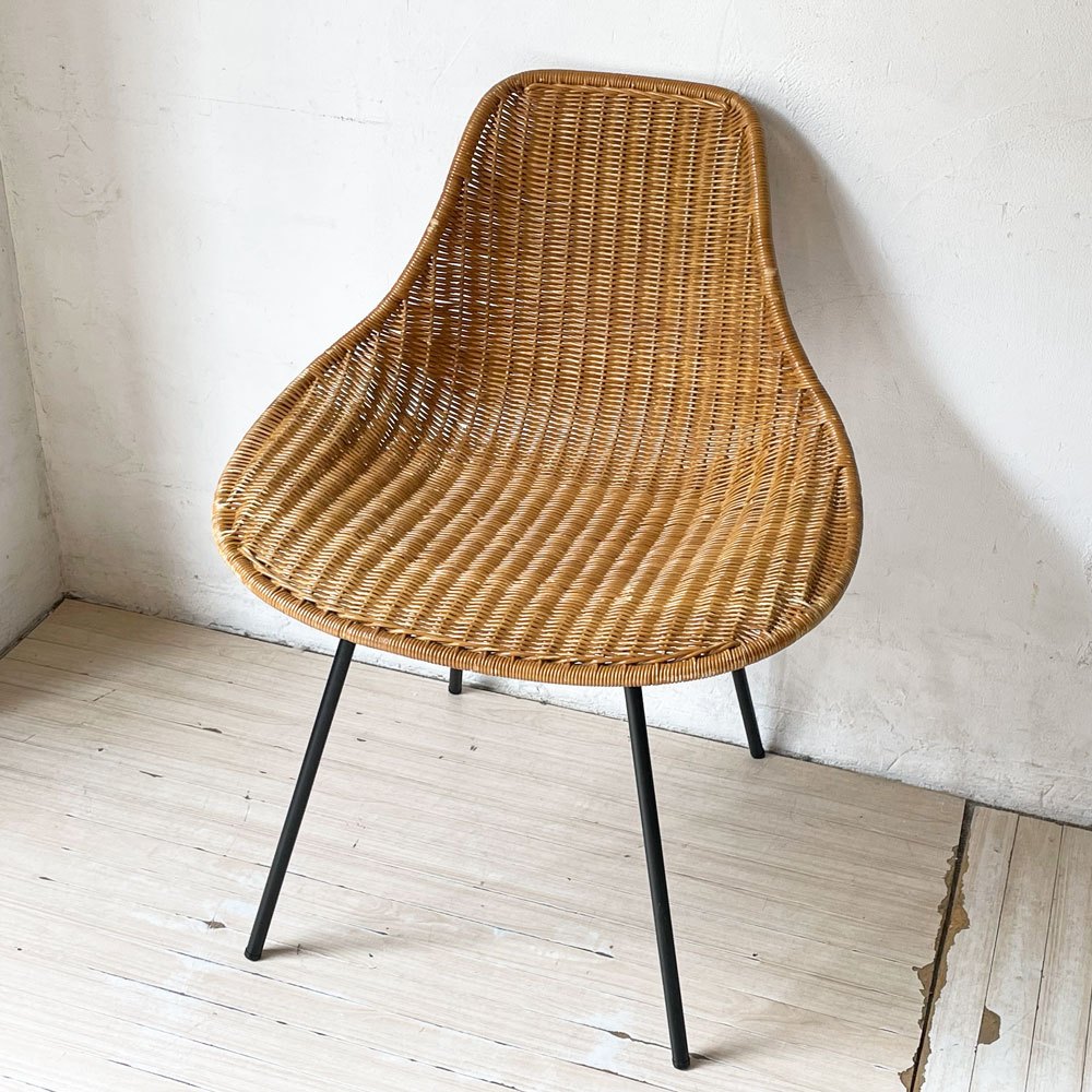 イデー IDEE バーバス チェア BARBAS CHAIR ダイニングチェア スチール脚 ラタン ナチュラル リゾートスタイル A ★