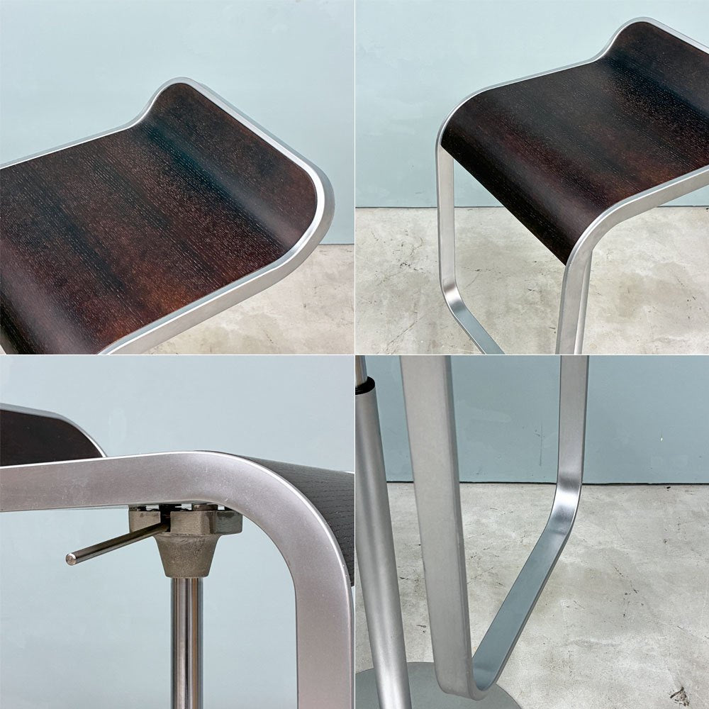ラパルマ La palma レム LEM カウンタースツール 昇降式 カウンターチェア ハイスツール ウッドシート ダークウォールナット AZUMI アズミ ◎