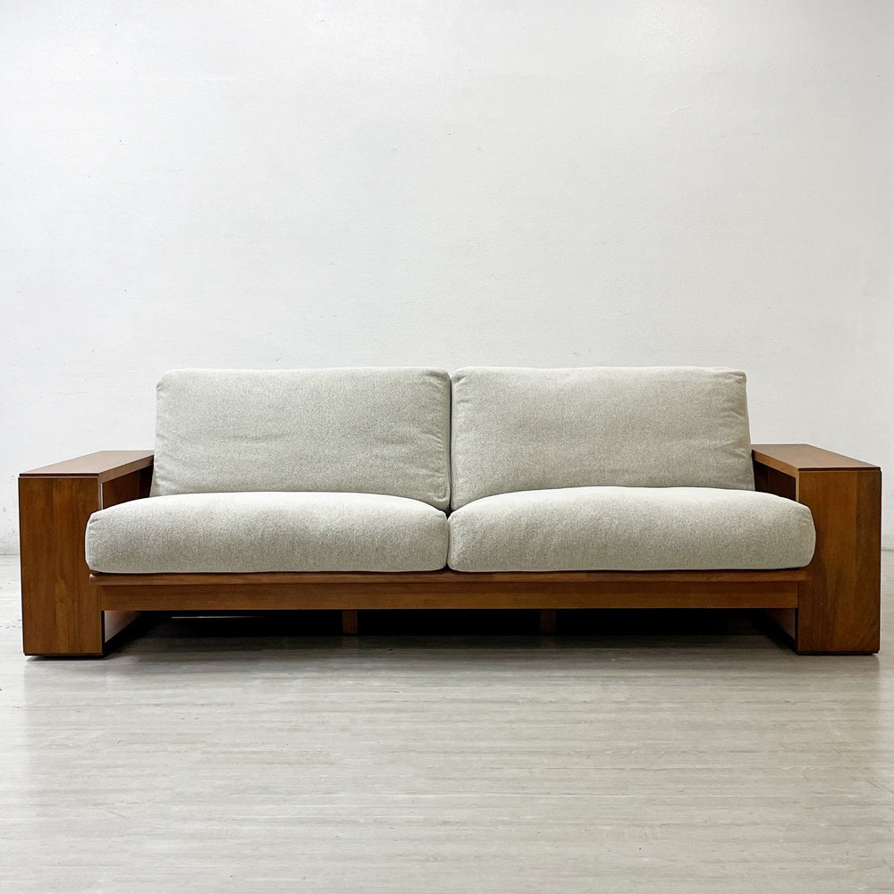 ソース source プーロ PURO 3Pソファ 3人掛けソファ W224cm ホワイト ベリーゼ無垢材 ナチュラルモダン 定価 ￥272,800- ●
