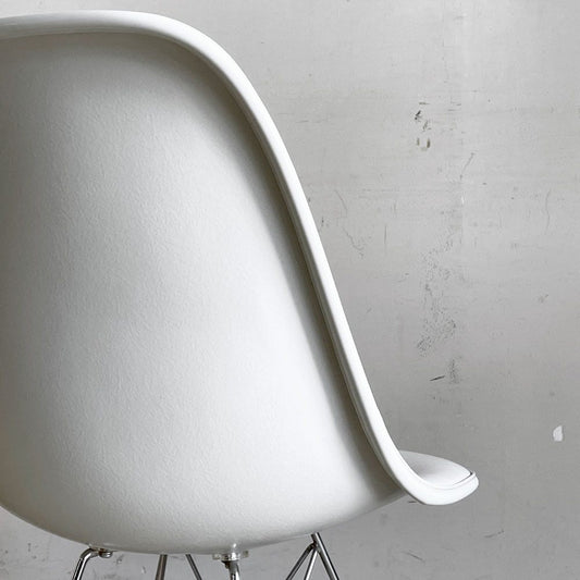 ハーマンミラー Herman Miller サイドシェルチェア サード 3rd ビンテージ FRP PVCレザー パーチメントカラー ロータイプ エッフェルベース イームズ ■