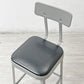 リオン LYON ファクトリー チェア FACTORY CHAIR カウンターチェア グレー バックレスト クッション PVCレザー 座面高69cm パシフィックファニチャーサービス  P.F.S取り扱い A ●
