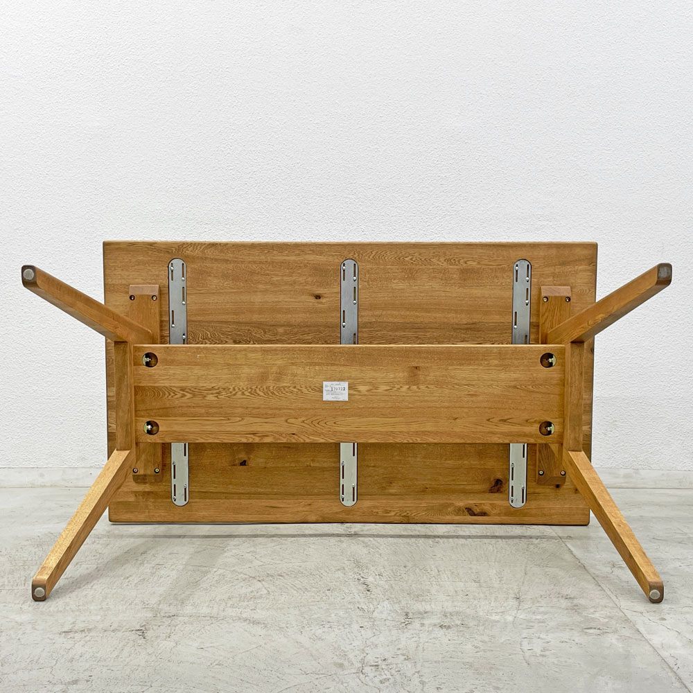 ウニコ unico アディ ADDAY ダイニングテーブル W135cm オーク無垢材 オイルフィニッシュ ナチュラル 定価64,900円〓