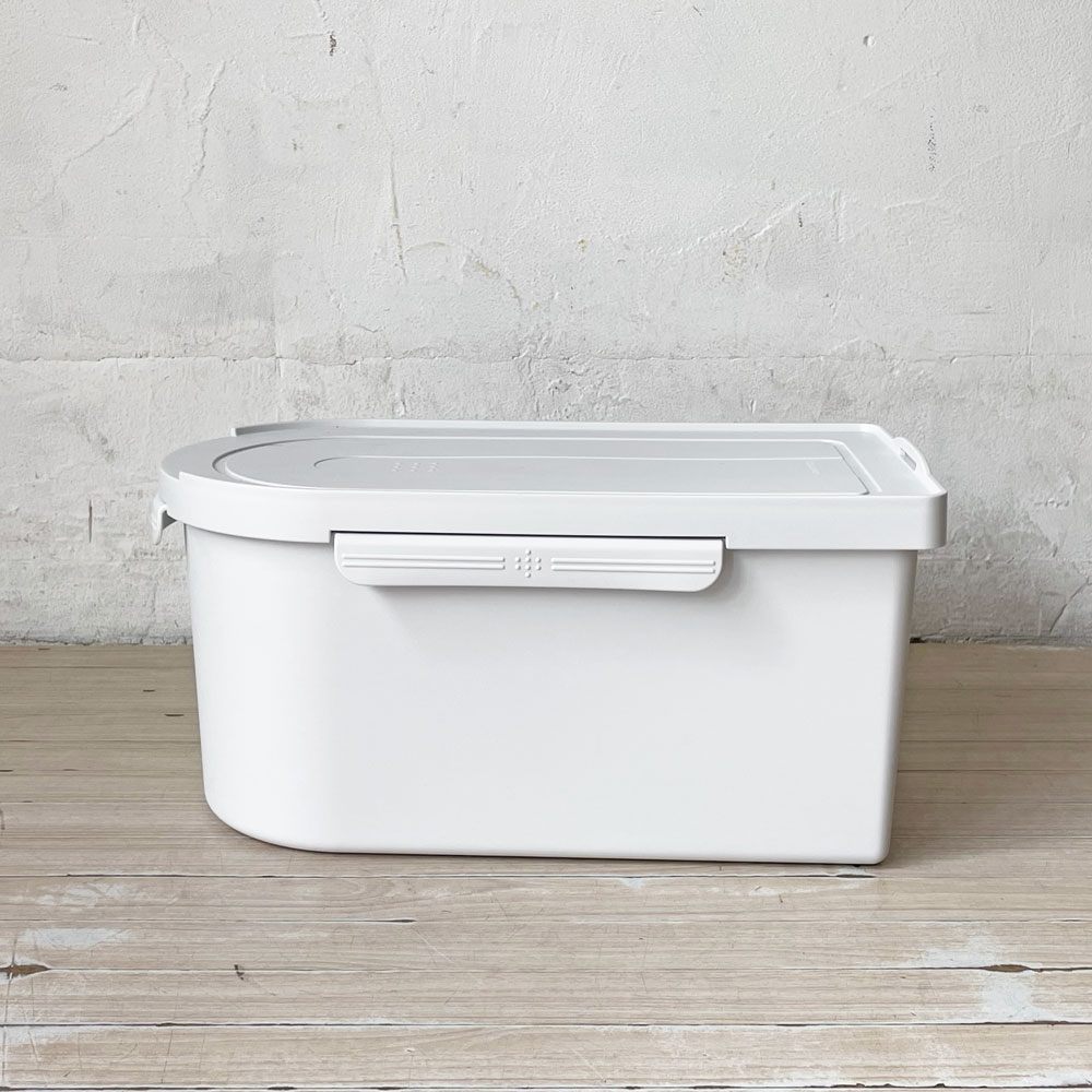 タッパーウェア Tupperware キッチンキーパー お米 10kg 密閉収納 2重蓋 保存容器 ライトグレー 廃盤 未使用品 ★