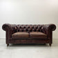 ハロ HALO ケンジントン KENSINGTON BIKER TAN 2Pソファ 2人掛け 牛本革 チェスターフィールドソファ 英国 定価￥550,000- ●