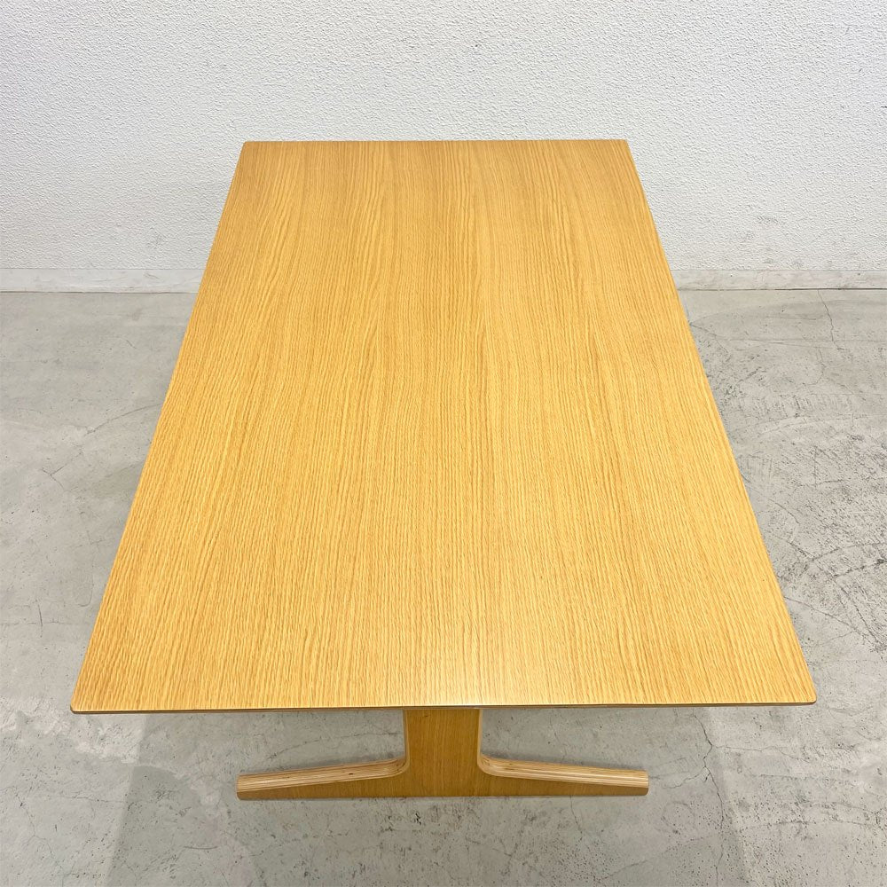 無印良品 MUJI リビングでもダイニングでもつかえる テーブル W130cm D80cm オーク材 W130cm ナチュラル シンプルデザイン 〓