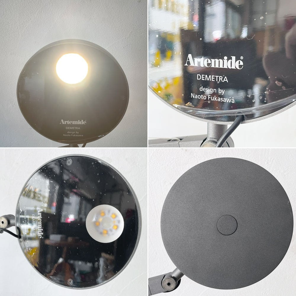 アルテミデ Artemide デメトラ DEMETRA LED テーブルライト デスクライト 無段階調光機能 深澤直人 展示品 箱付き 参考定価￥126,500- ★