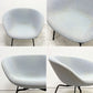 フリッツハンセン Fritz Hansen ポットチェア POT Chair ラウンジチェア ファブリック クリスチャンハウン ライトグレー系 スチールレッグ アルネ・ヤコブセン Arne Jacobsen  ●