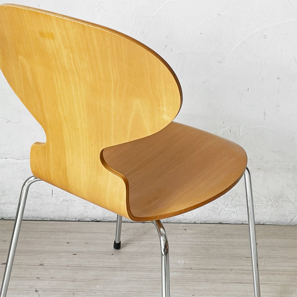 フリッツハンセン Fritz Hansen 3101 アリンコチェア アントチェア 4本脚 ナチュラルビーチ ラッカー仕上げ フェルトグライズ アルネ・ヤコブセン C ★