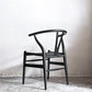 カールハンセン＆サン Carl Hansen & Son CH24 Yチェア ブラックラッカー×ブラックペーパーコード ビーチ材 ハンス・J・ウェグナー デンマーク 北欧家具 B ■
