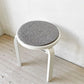 アルテック artek スツール60 Stool60 3本脚 バーチ材 ホワイトラッカー 80周年モデル クッション付き アルヴァ・アアルト 北欧家具 ★