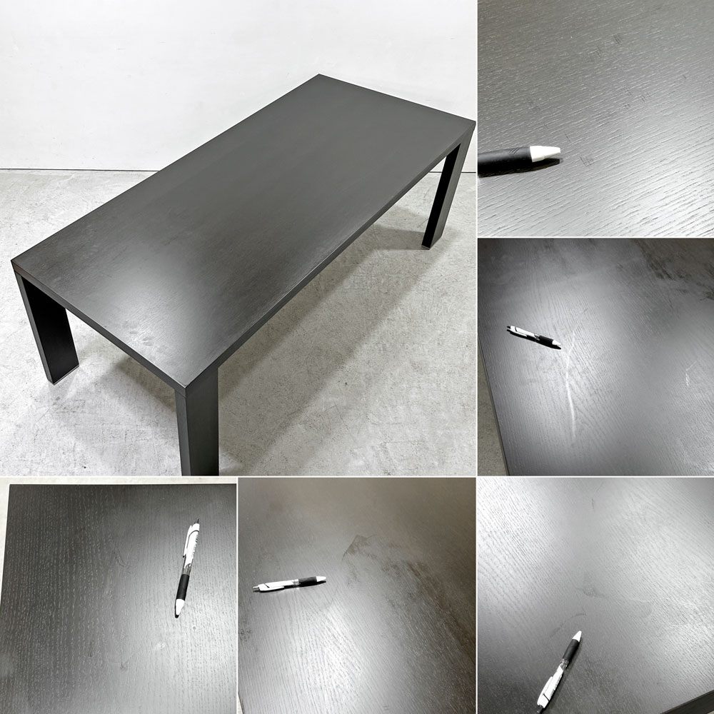 カッシーナ Cassina 363 M.I.R ミール ダイニングテーブル アッシュ材 ハンス・ウェッツスタイン Hannes Wettstein モダンデザイン W210cm ●