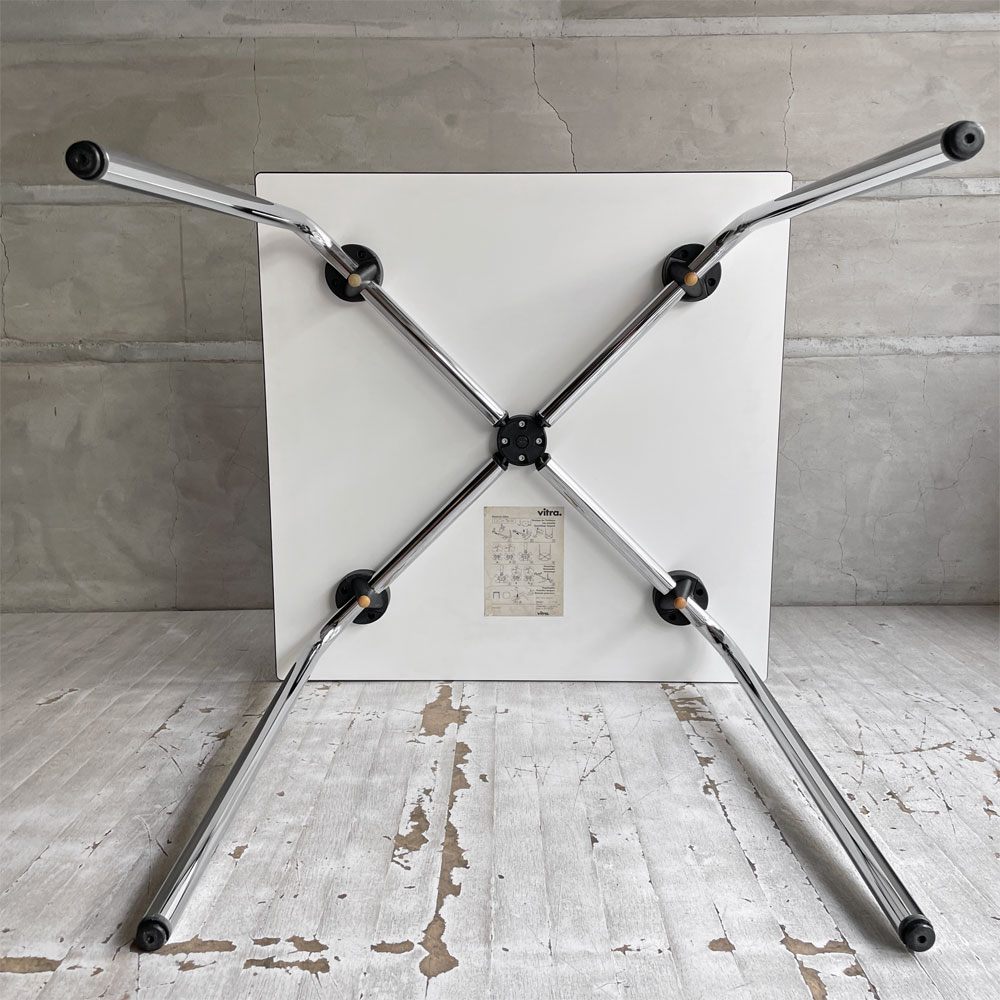ヴィトラ vitra ハルテーブル HAL Table Square ダイニングテーブル スクエア W75cm ホワイト ジャスパー・モリソン 廃番 ♪