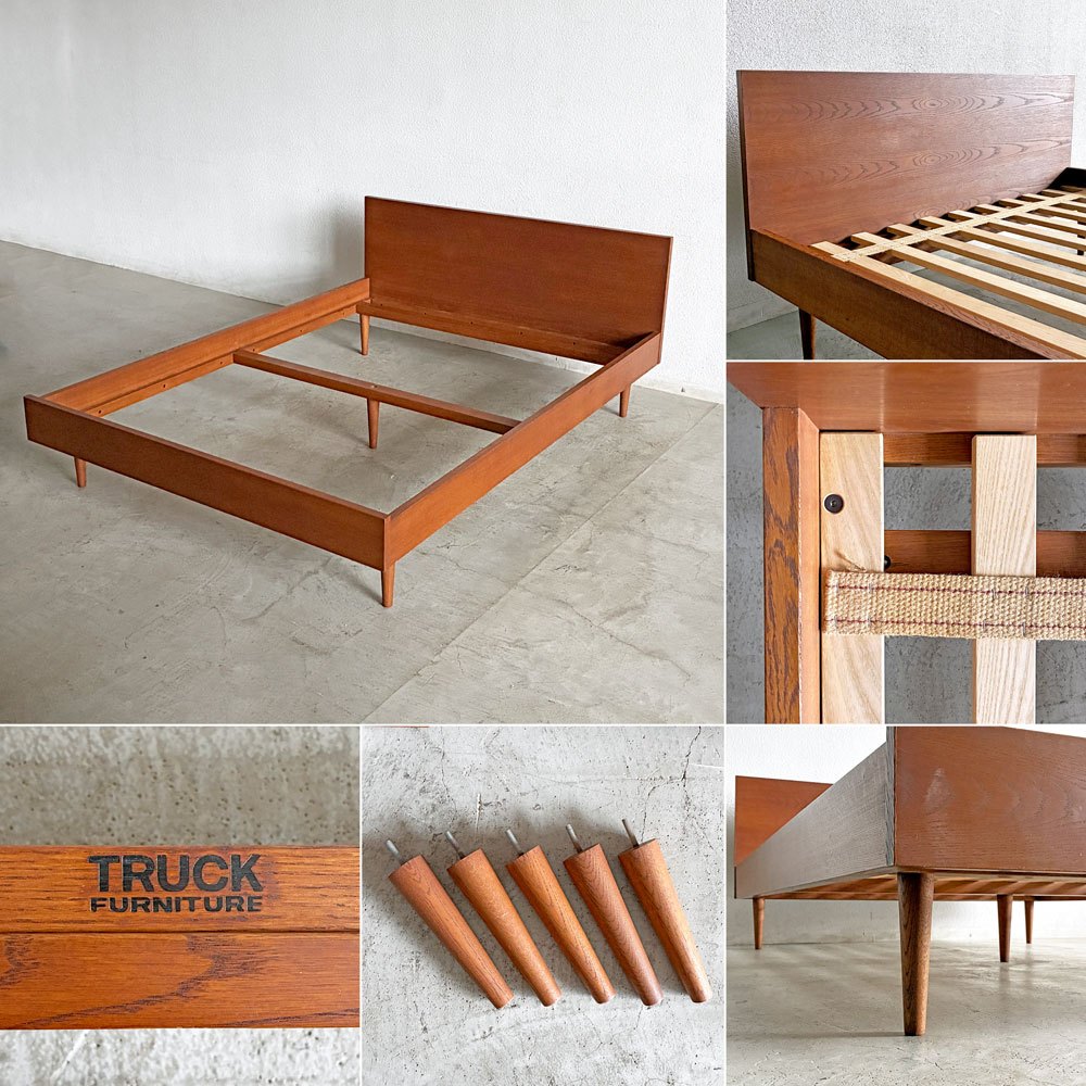 トラックファニチャー TRUCK FURNITURE トーチベッド TORCH BED ベッドフレーム ダブル W148cm ナラ材 定価￥342,100- B 〓