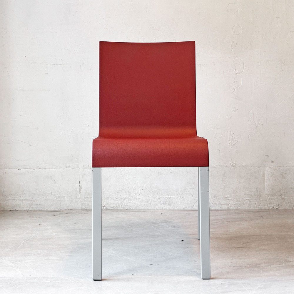 ヴィトラ vitra. ゼロスリー .03 ダイニングチェア スタッキングチェア マールテン・ヴァン・セーヴェレン Maarten Van Severen レッド A ★