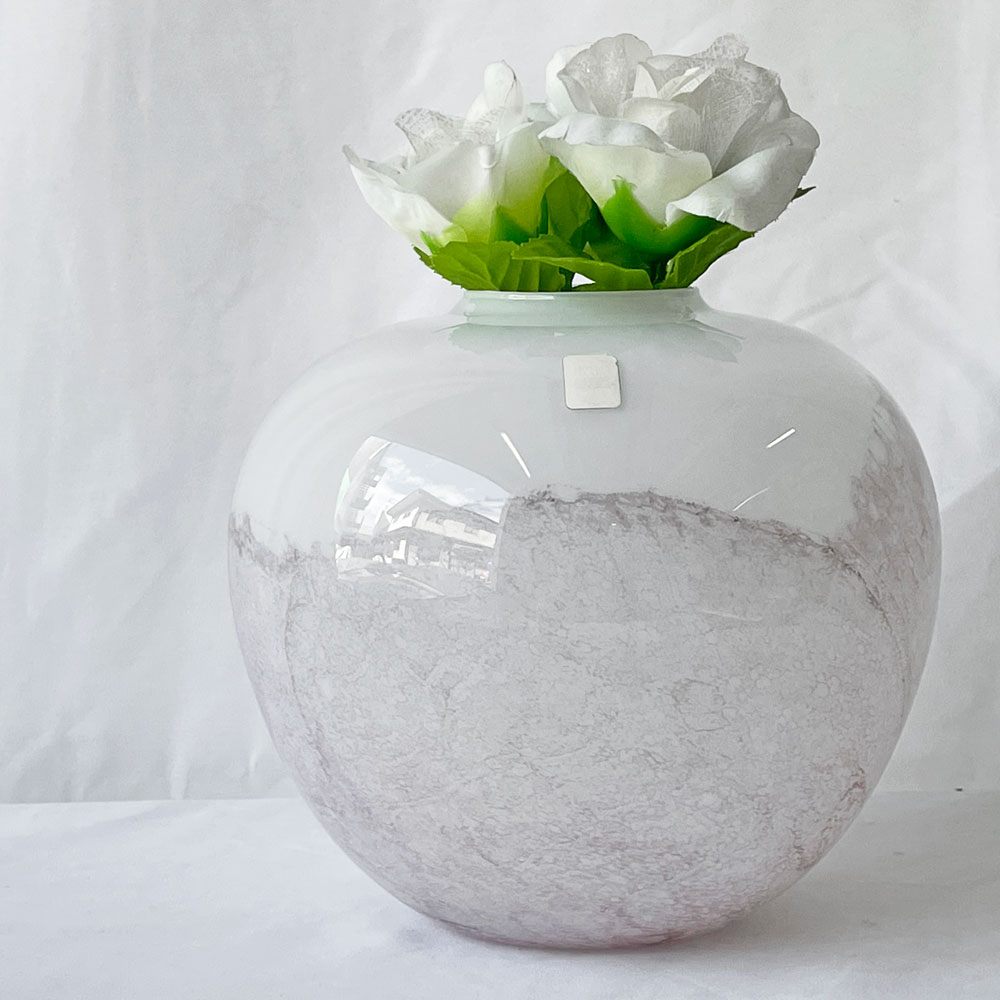 ホルムガード Holmegaard サクラ SAKURA ガラス フラワーベース 花瓶 1980年代 H17cm ミカエル・バング Michael Bang ビンテージ デンマーク 北欧 ◇