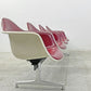 ハーマンミラー Herman Miller ビンテージ エアポートベンチ タンデムシート 4連 アームシェル 2nd PVCレザー イームズ 希少 〓