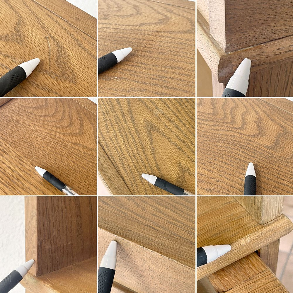 ジャーナルスタンダードファニチャー journal standard Furniture ボンド スライドキャビネット BOND SLIDE CABINET ブックケース オーク材 4段 扉2枚欠品 ◇