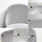 ボーコンセプト BoConcept プリンストン Princeton ダイニングチェア ライトグレー ファブリック メタル脚 マットアッシュグレーラッカー仕上げ A ●