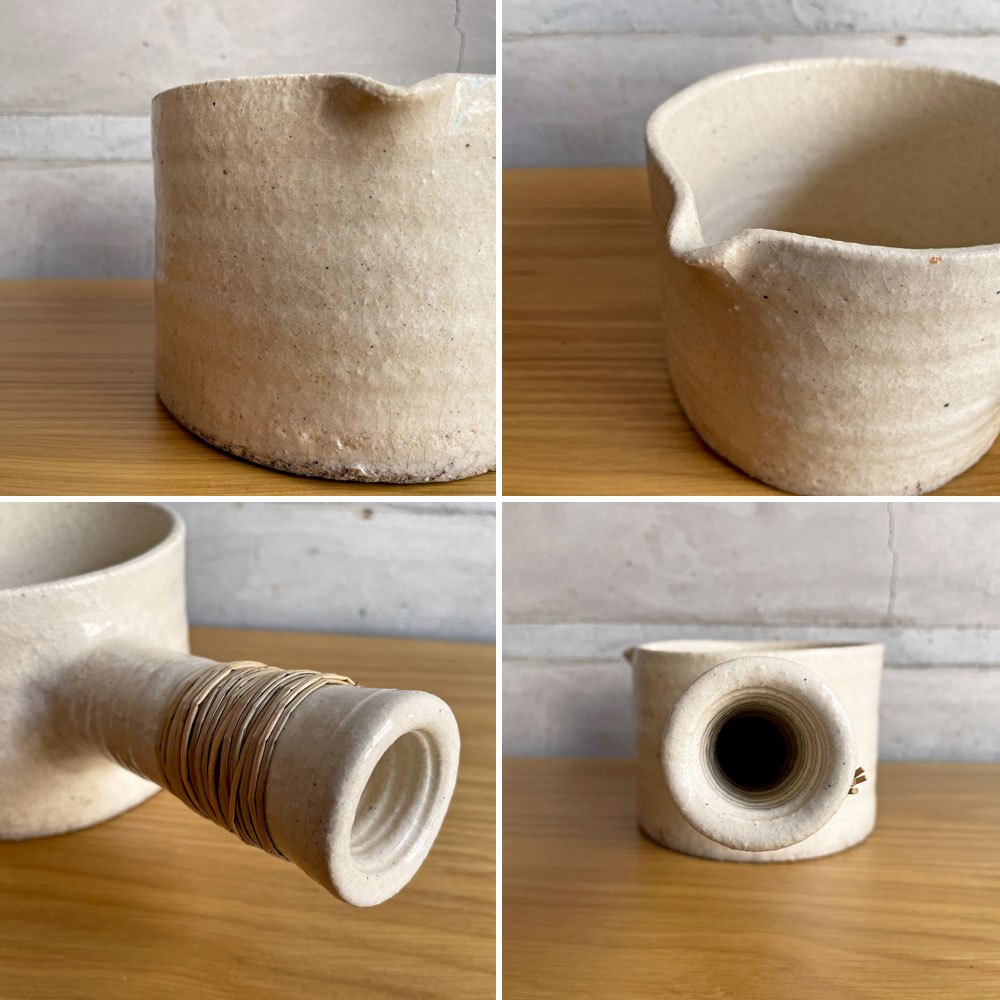 十場あすか 耐熱片手鍋 土鍋 片口 陶器 陶芸家 現代作家 つくも窯♪
