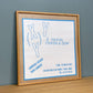 ローレンス・ウィナー Lawrence Weiner エキシビジョンポスター À fripon fripon & demi 1997 額装品 ウッドフレーム ◎