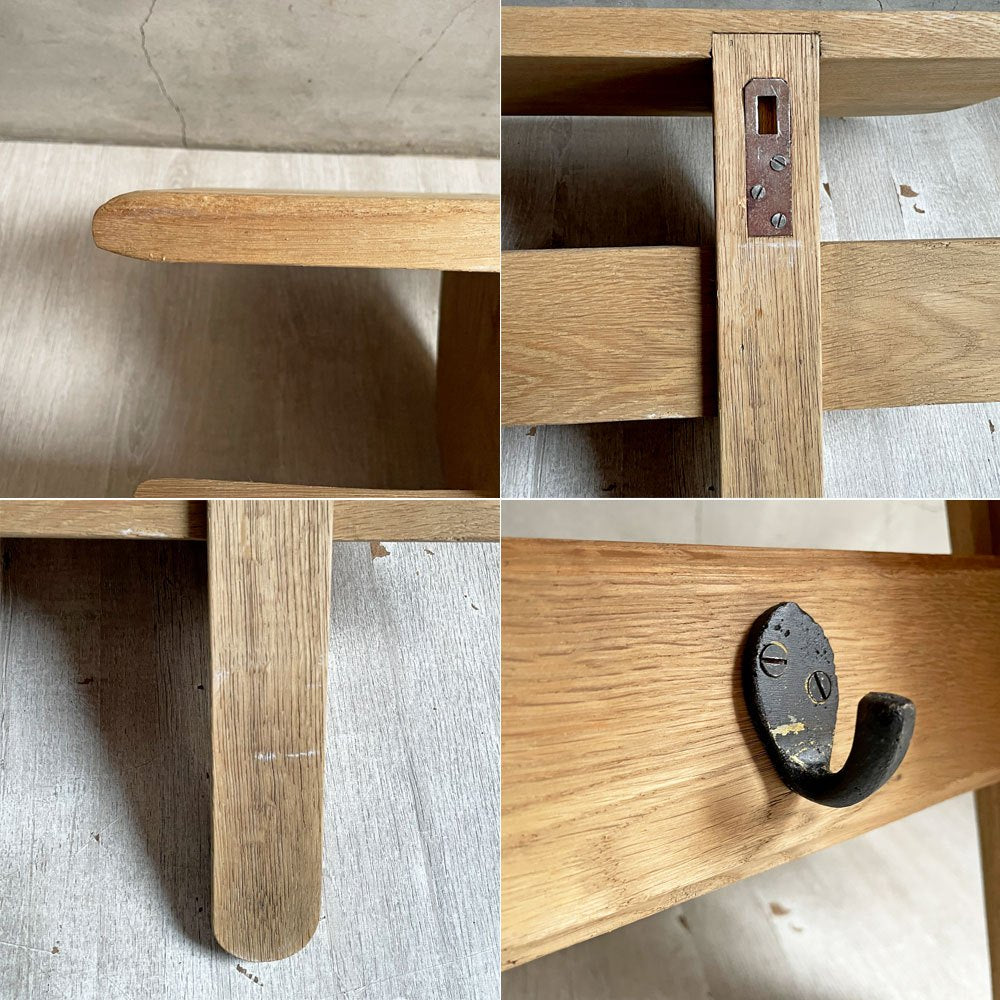 フラマンファニチャー FLAMANT Furniture ウォールシェルフ 壁掛け棚 ディスプレイラック 飾り棚 ベルギー アンティーク風 W110cm ♪