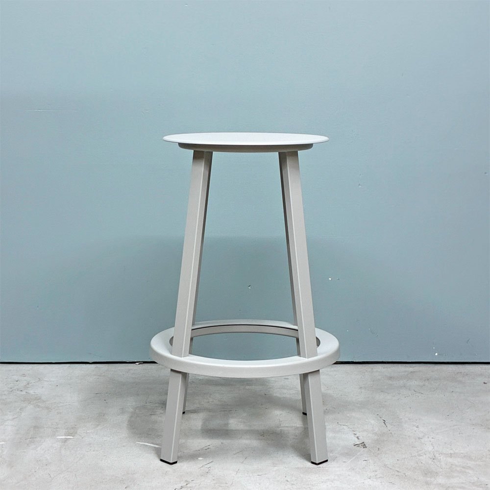 ヘイ HAY リボルバー バースツール ロー REVOLVER BAR STOOL LOW H65cm スカイグレー 回転式座面 レオン・ランズメイヤー デンマーク A ◎