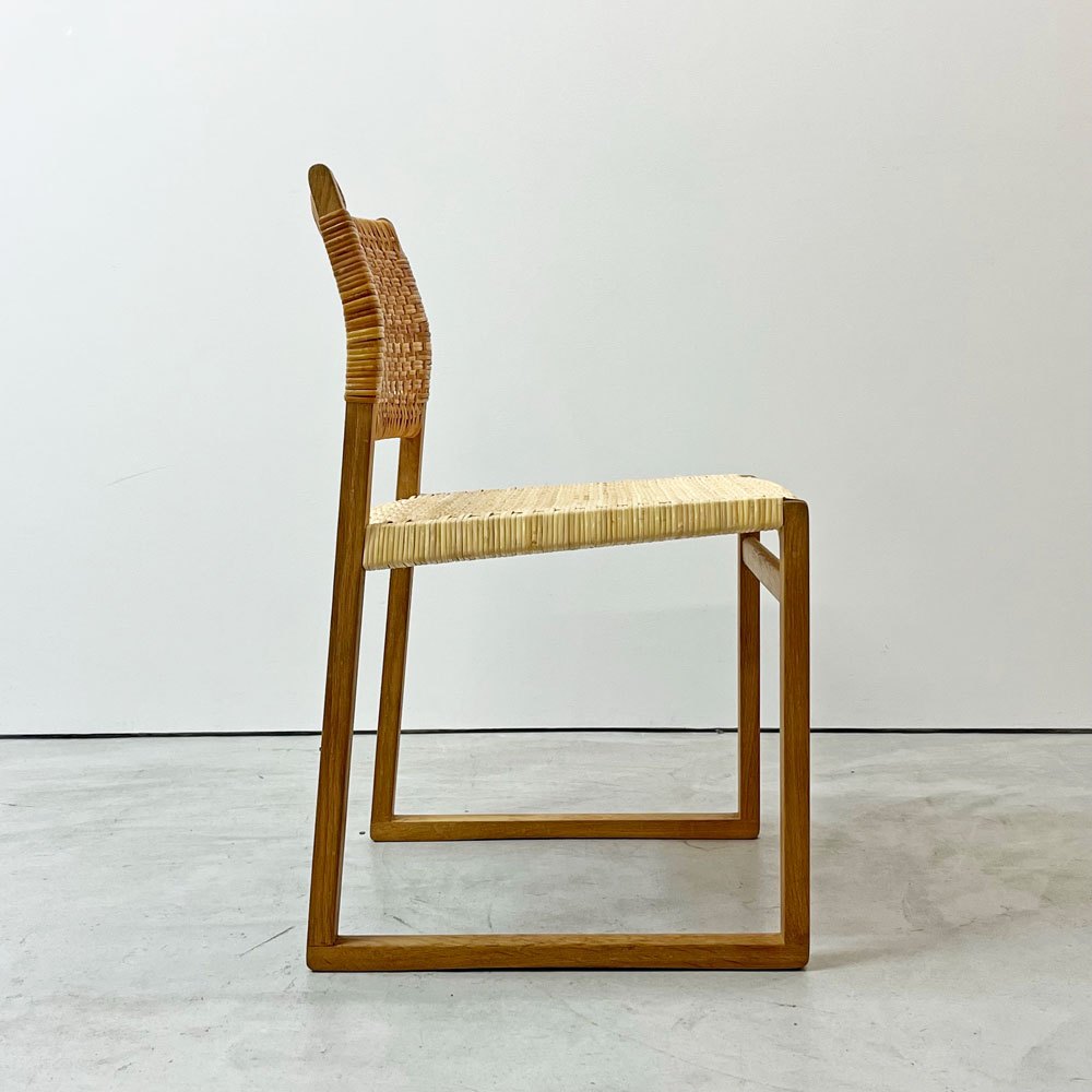 フレデリシア FREDERICIA BM61 ダイニングチェア オーク材 ラタン張り ボーエ・モーエンセン デンマーク 北欧家具 定価 ￥627,000- 現状品 ●