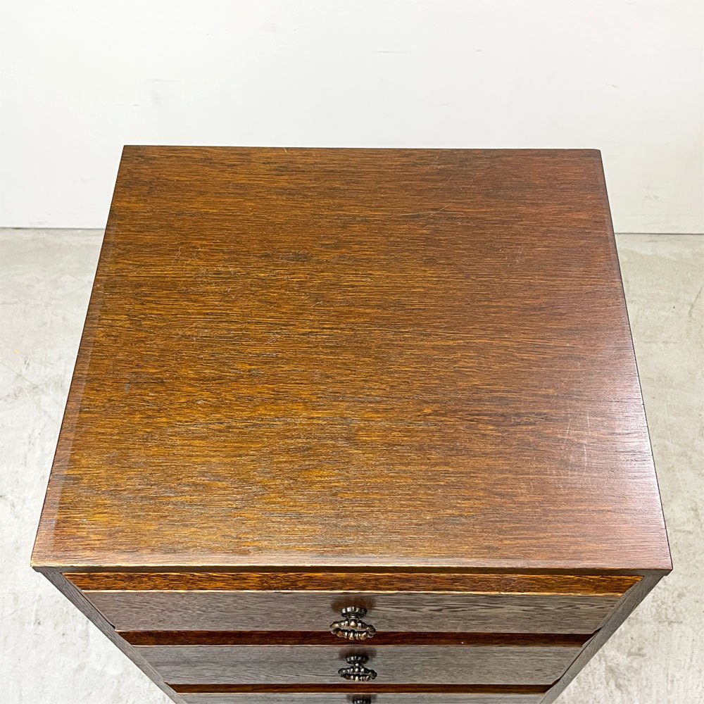 三越家具 カントリーハウス COUNTRY HOUSE ブルージュ Brugge スリムチェスト 5ドロワー 引出し箱 大 オーク材 クラシカル ●