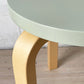 アルテック artek スツール60 Stool60 グリーンラッカー 3本脚 Lレッグ アルヴァ・アアルト スタッキング 北欧家具 定価￥46,200- ★