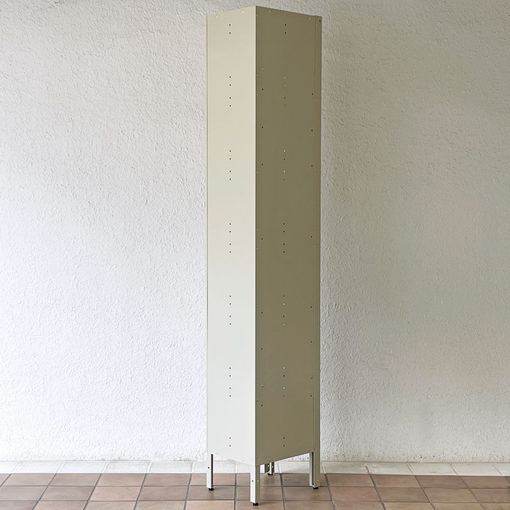 WHOLE EQUIPMENT CATALOG ジェネラルスチールロッカー シングル アイボリー スチールキャビネット インダストリアル 店舗什器 廃番 ◇