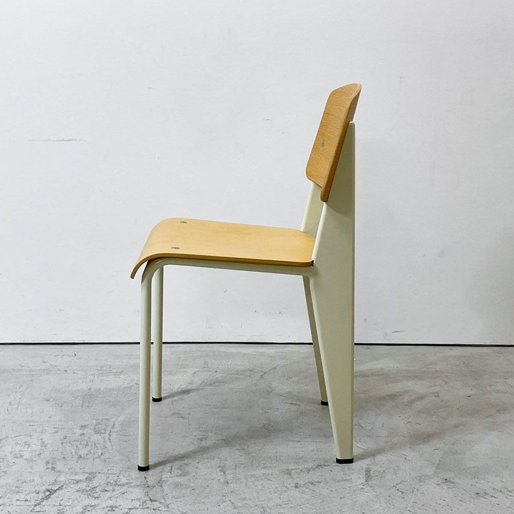 ヴィトラ vitra スタンダードチェア Standard chair ナチュラルオーク×ブランコロンブ ジャン・プルーヴェ Jean Prouve 名作椅子 定価￥138,600- ●